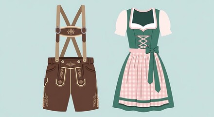 Traditional Bavarian Clothing.