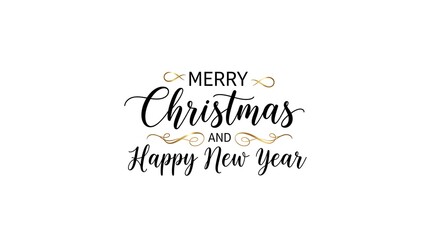 Merry Christmas and Happy New Year Holiday Background — Festive Celebration