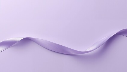 Obraz premium Purple ribbon in wavy pattern