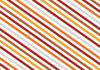 Seamless striped pattern with lines in various orange shades. Seamless Thanksgiving pattern with warm autumn tones. Fall cozy design. Harvest season