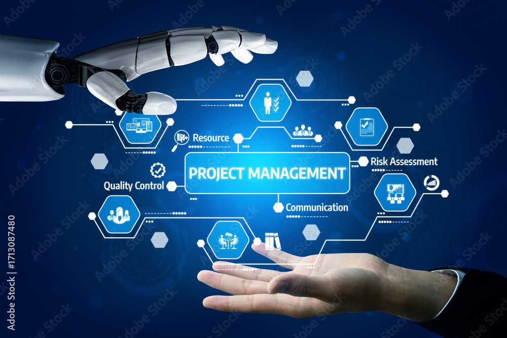 Aufkleber this image showcases the collaboration between artificial intelligence and human effort in project m