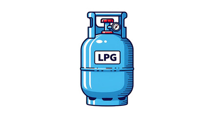 Naklejka premium LPG Gas Cylinder Fuel for Home and Industry