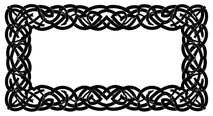 Elegant Celtic knot frame design perfect for invitations, logos, and artistic projects