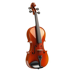 Fototapeta premium Side Profile Violin Body Isolated on Transparent PNG