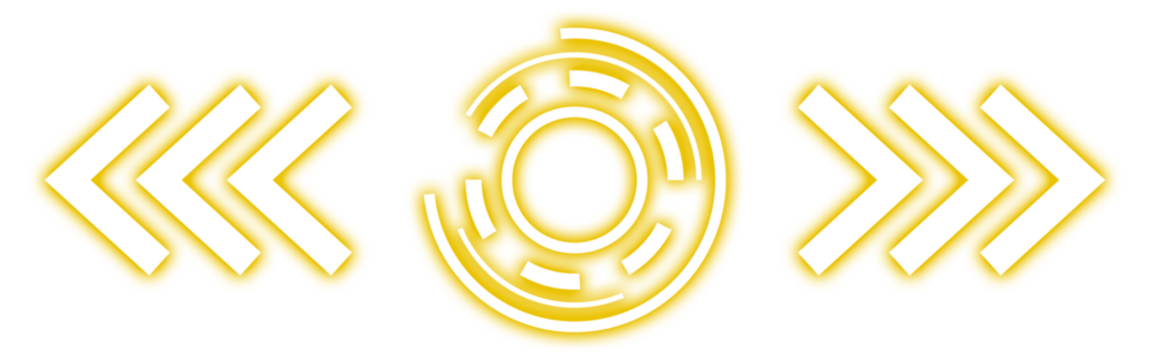 Abstract geometric navigation symbols in yellow and white - Powered by Adobe