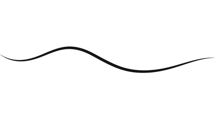 Obraz premium Elegant black wave line adds dynamic flow to clean modern design backgrounds