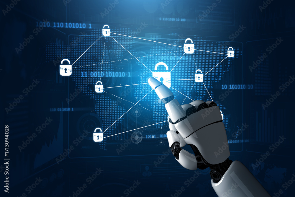Poster ai strengthens cybersecurity with smart threat detection, virtual firewalls, and automated systems t