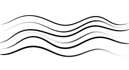 Abstract flowing brushstrokes create dynamic modern background or overlay for design projects