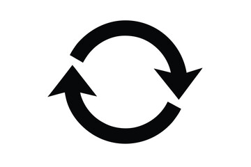 refresh vector icon silhouette