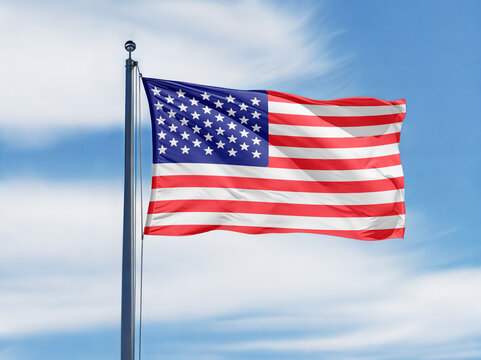 United States National Flag Waving