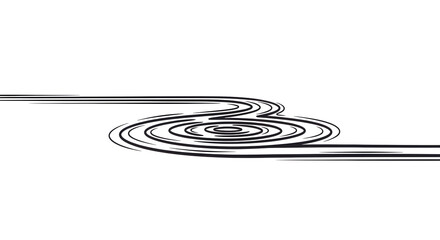 Elegant flowing water ripples design element serene and modern wave motion