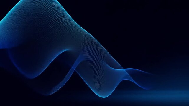 Abstract blue wave design