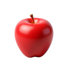 Red Apple, isolated on transparent background