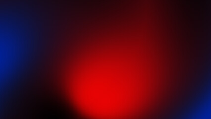 Neon blur glow. Color light overlay. Disco illumination. Defocused blue red texture on dark abstract empty space background.