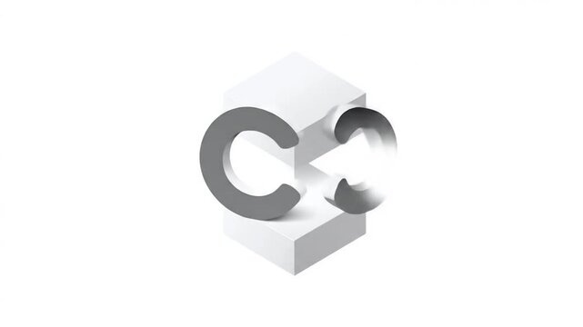 Abstract letter c logo design