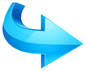 blue  right arrow icon 3d render icon 3d Vector icon