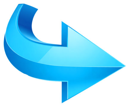 blue  right arrow icon 3d render icon 3d Vector icon