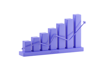 business graph with arrow