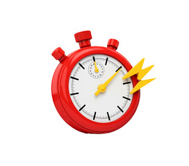 stopwatch 3d render icon 3d Vector icon