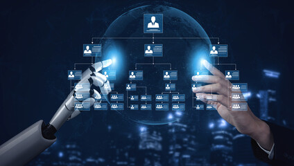 AI supports org chart creation by organizing structure, team, and corporate roles into an efficient...