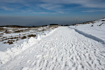 Winter landscape of Vitosha Mountain, Bulgaria