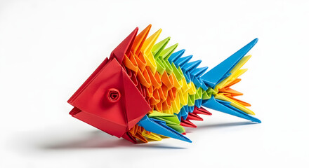 Colorful Origami Fish