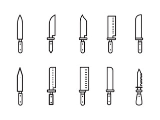 Carving knife set of minimalist kitchen tool