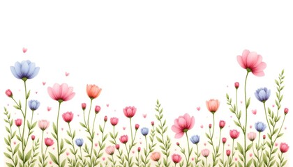 tulip flowers border