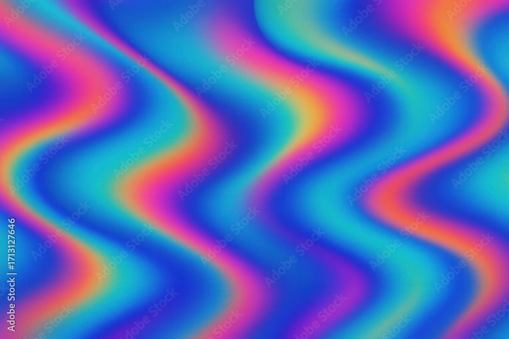Poster iridescent gradient texture wallpaper with luminous waves and subtle noise creating vibrant 4k backg