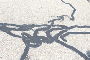 black and white mosaic