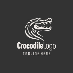 Bold Modern Crocodile Logo Design