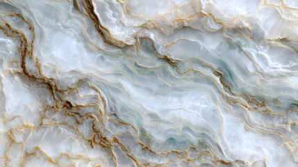 Onyx Marble Texture with White and Brown Veins, Abstract Background