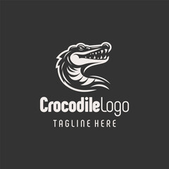 Distinctive Jungle Crocodile Logo Design