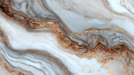 Marble Abstract Blue, White, and Gold Veined Texture Background