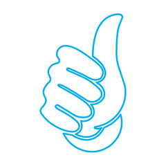 Thumbs up and thumbs down icon set