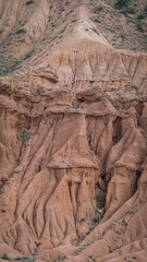 The landscape of Skazka Gorge in Kyrgyzstan
