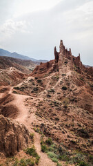 The landscape of Skazka Gorge in Kyrgyzstan