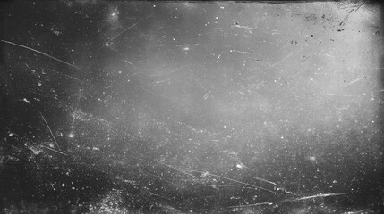 Blank grained and scratched film strip texture background. old film effect