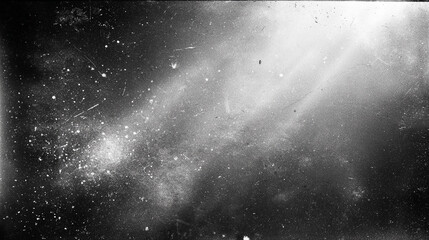 Blank grained and scratched film strip texture background. old film effect