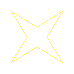 Star symbol. Golden star icon