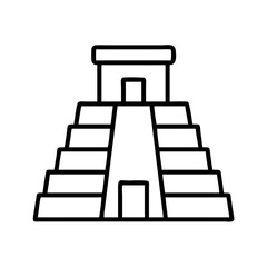Explore ancient mayan pyramid vector illustration for history and travel related designs and projects