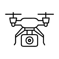 Discover the latest drone technology aerial photography and videography drone icon vector image