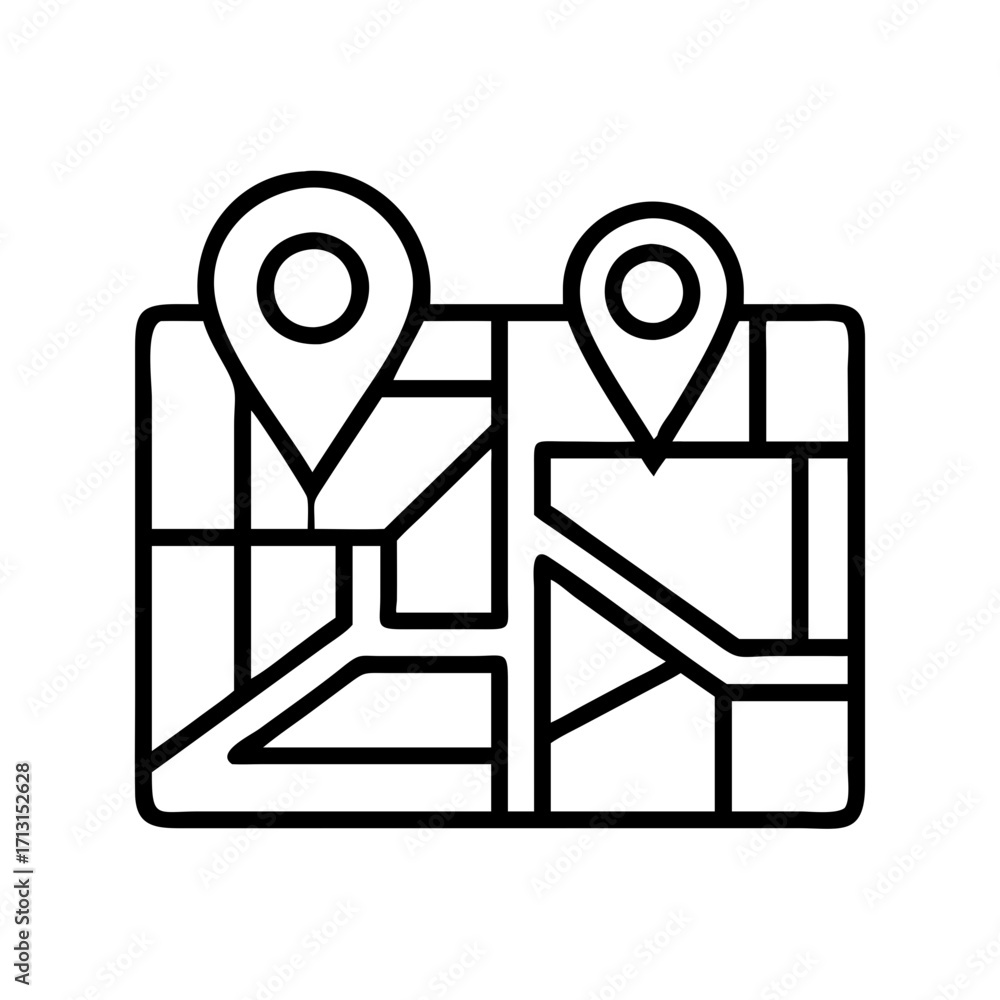 Poster find location on map with gps navigation pin point for travel destination and direction guide