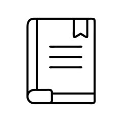 Book icon vector illustration, open book, education, reading, library, study, knowledge, learn