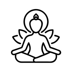 Find your inner peace with meditation yoga pose vector art for mindfulness and relaxation art