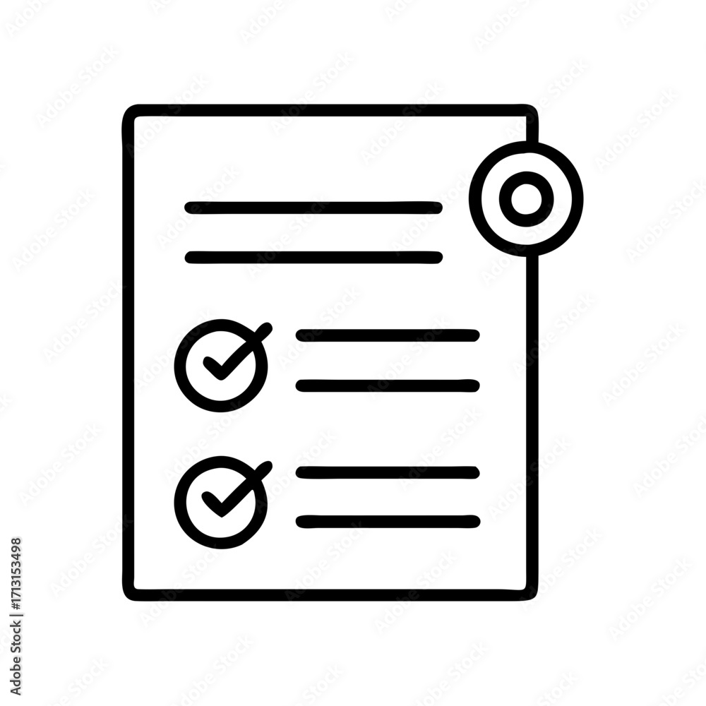Poster checklist icon vector illustration for task management project plan and to do list design 90