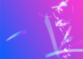 Celebrate Background. Explosion Confetti. Purple Happy Effect. Rainbow Poster. Art Gradient. Carnaval Burst. Glare Holographic Serpentine. Isolated Flag. Pink Celebrate Background