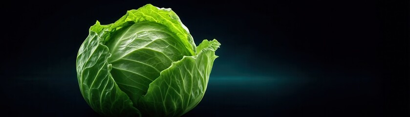 Fototapeta premium Innovative Food Technology With Fresh Green Cabbage