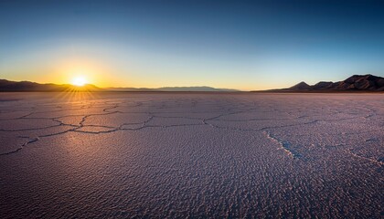 Fototapeta premium Bonneville Salt Flats At Dawn