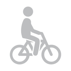 Fototapeta premium Person Riding a Bicycle